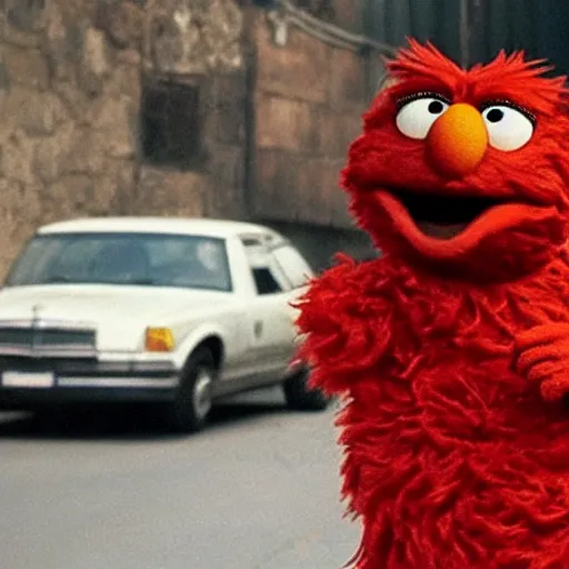 Image similar to elmo in the sopranos