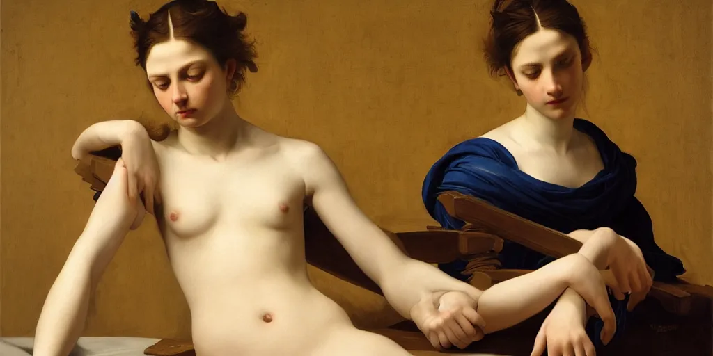 Prompt: beautiful oil matte portrait painting, multiple arms legs and torsos intertwined, wonderful masterpiece highly detailed, beautiful cinematic light deep focus, elegant, digital painting, smooth, sharp focus, golden ratio, dramatic illumination, ultra realistic, 8 k, art by artemisia lomi gentileschi and caravaggio