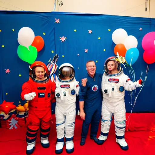 Image similar to astronauts on the moom birthday party photos