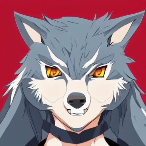 Image similar to key anime visual portrait of a handsome male anthro wolf furry fursona with beautiful eyes, wearing a hoodie, official modern animation