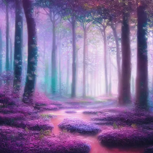 may 1 0, 1 9 9 2, iridescent fairy forest, beautiful | Stable Diffusion ...