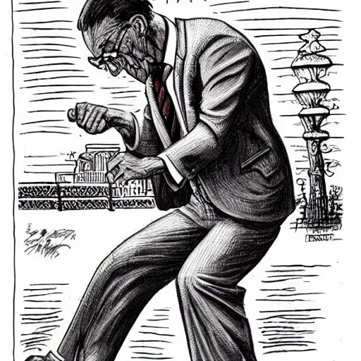 Image similar to The Artwork of R. Crumb and his Cheap Suit A Kung Fu Ninja tells you to have more relations, pencil and colored marker artwork, trailer-trash lifestyle