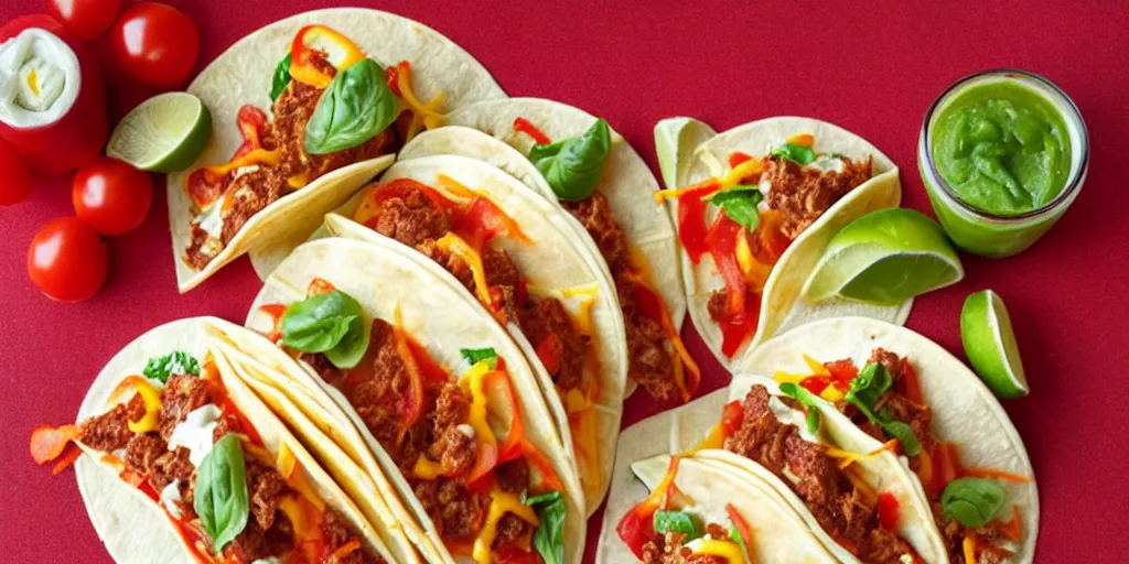 Image similar to pizza tacos