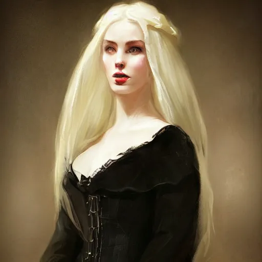 Image similar to a beautiful young woman, pale skin, black long hair, aristocrat, black expensive dress from 1 8 6 0, illuminated by campfire, oil painting, digital art, studio photo, realistic, artstation, high quality, wild west