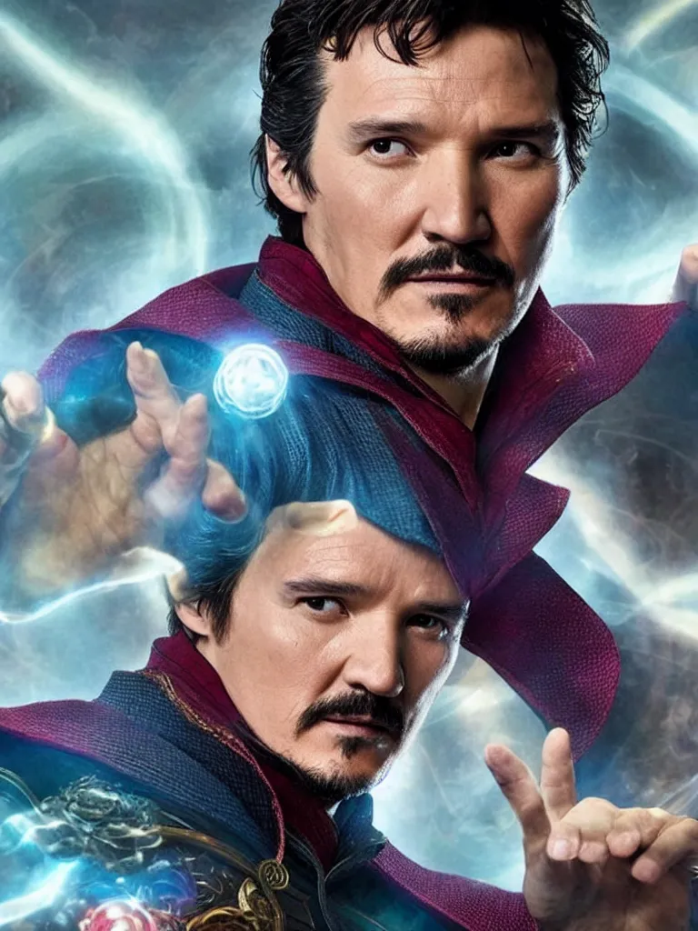 Image similar to Pedro Pascal as Doctor Strange