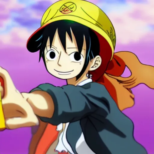 Prompt: Nami from One Piece working at McDonalds, epic detail, anime style, sharp focus, serious,