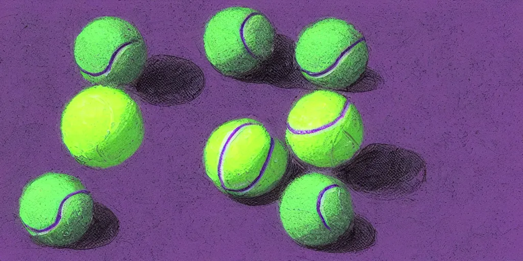 Image similar to tennis ball court, tennis court, purple, digital art, fantasy, magic, chalk, chalked, trending on artstation, ultra detailed, detailed, fine details, professional illustration by basil gogos