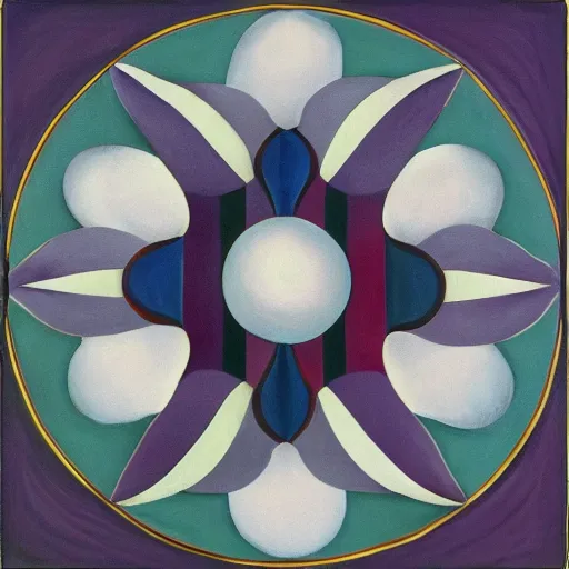 Image similar to georgia o'keeffe symmetry