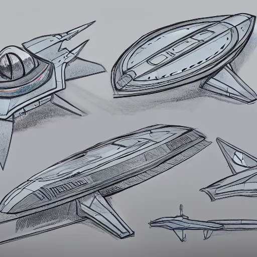 Image similar to spaceship sketches