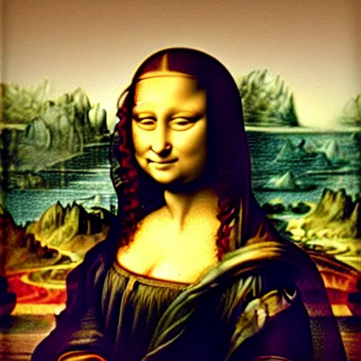 Image similar to mona lisa by leonardo da vinci with giant muscles, ultra detailed