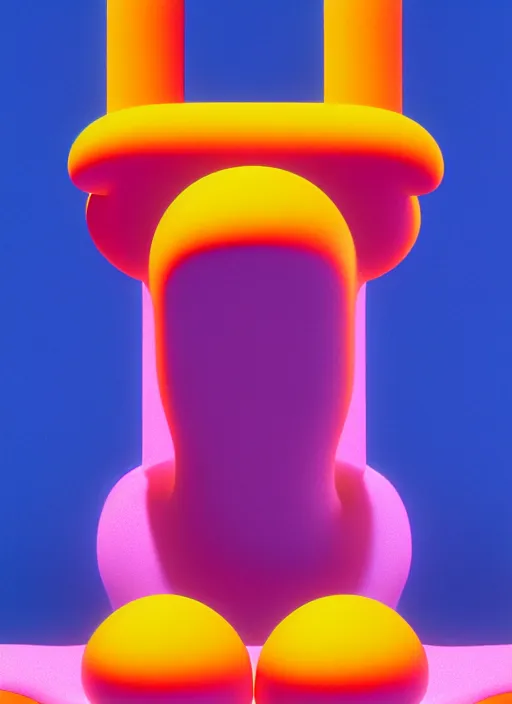 Image similar to abstract sculpture by shusei nagaoka, kaws, david rudnick, airbrush on canvas, 3 d, octane, vray, pastell colours, cell shaded, 8 k