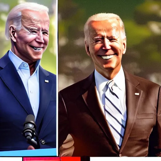 Prompt: joe biden fortnite skin