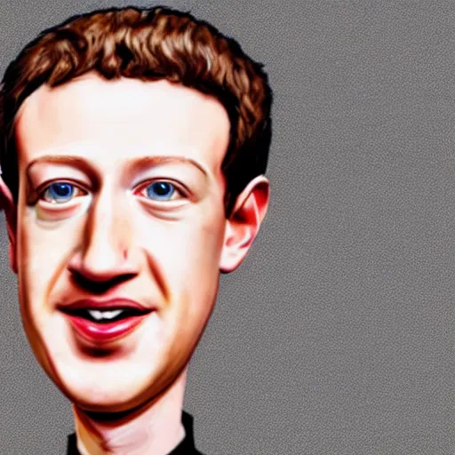 Image similar to caricature of mark zuckerberg