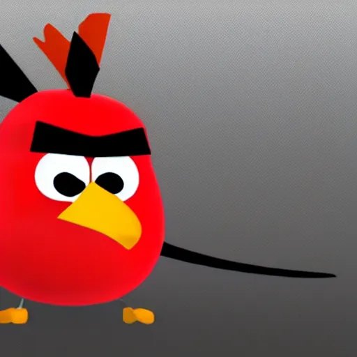 Prompt: samurai jack as red angry bird, unreal engine