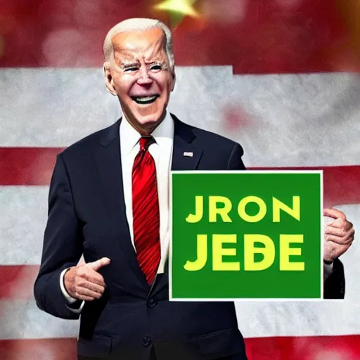 Prompt: joe biden the frog