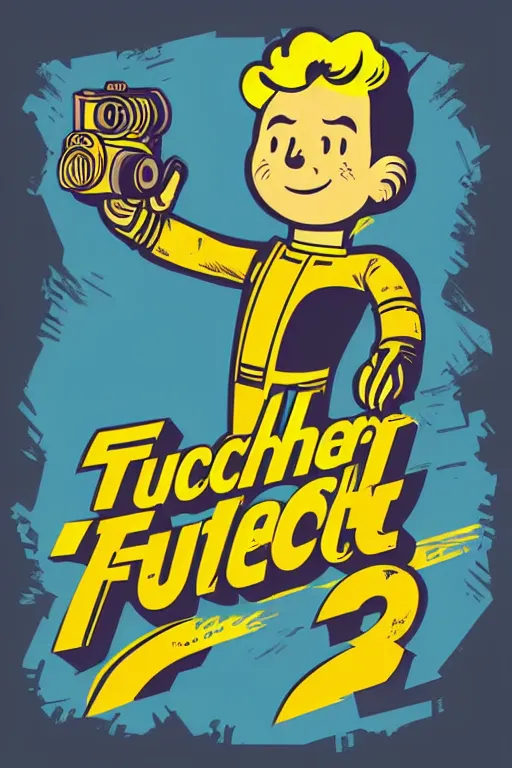 Image similar to fallout 7 6 retro futurist illustration art by butcher billy, sticker, colorful, illustration, highly detailed, simple, smooth and clean vector curves, no jagged lines, vector art, smooth andy warhol style