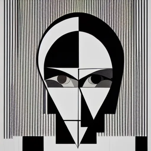 Image similar to constructivism monumental dynamic graphic super flat style portrait by avant garde painter, illusion surreal art, highly conceptual figurative art, intricate detailed illustration, controversial poster art, polish poster art, geometrical drawings, no blur