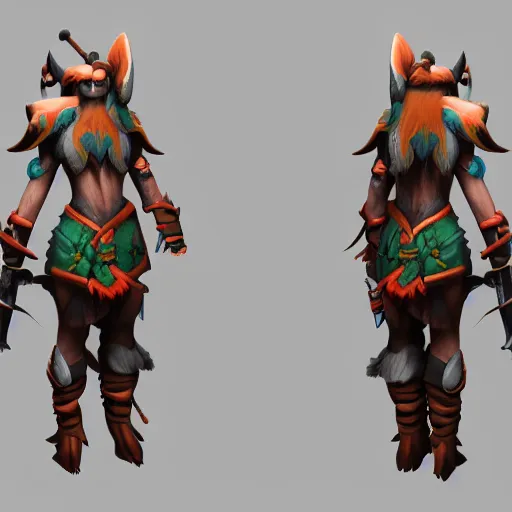 Image similar to Elf warrior, Marmoset Toolbag render, 4K