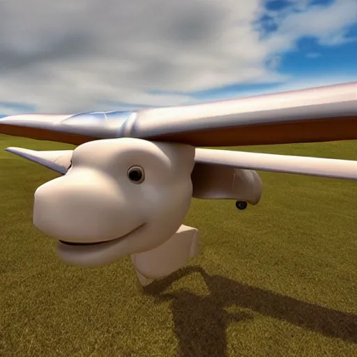 Image similar to a highly detailed ultra realistic photograph of a cow that is an airplane pilot