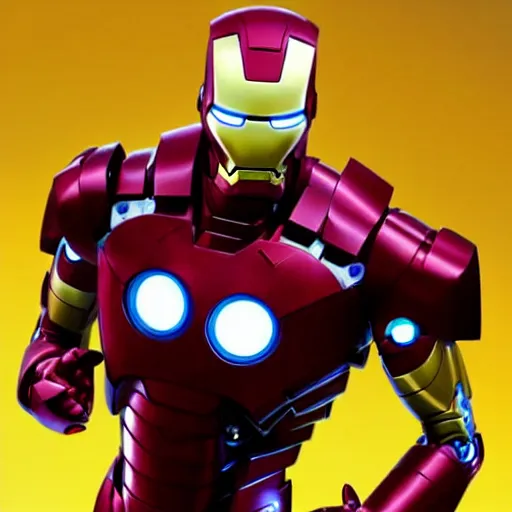 Image similar to Iron man in the style of pixar, animation, 3d art, trending