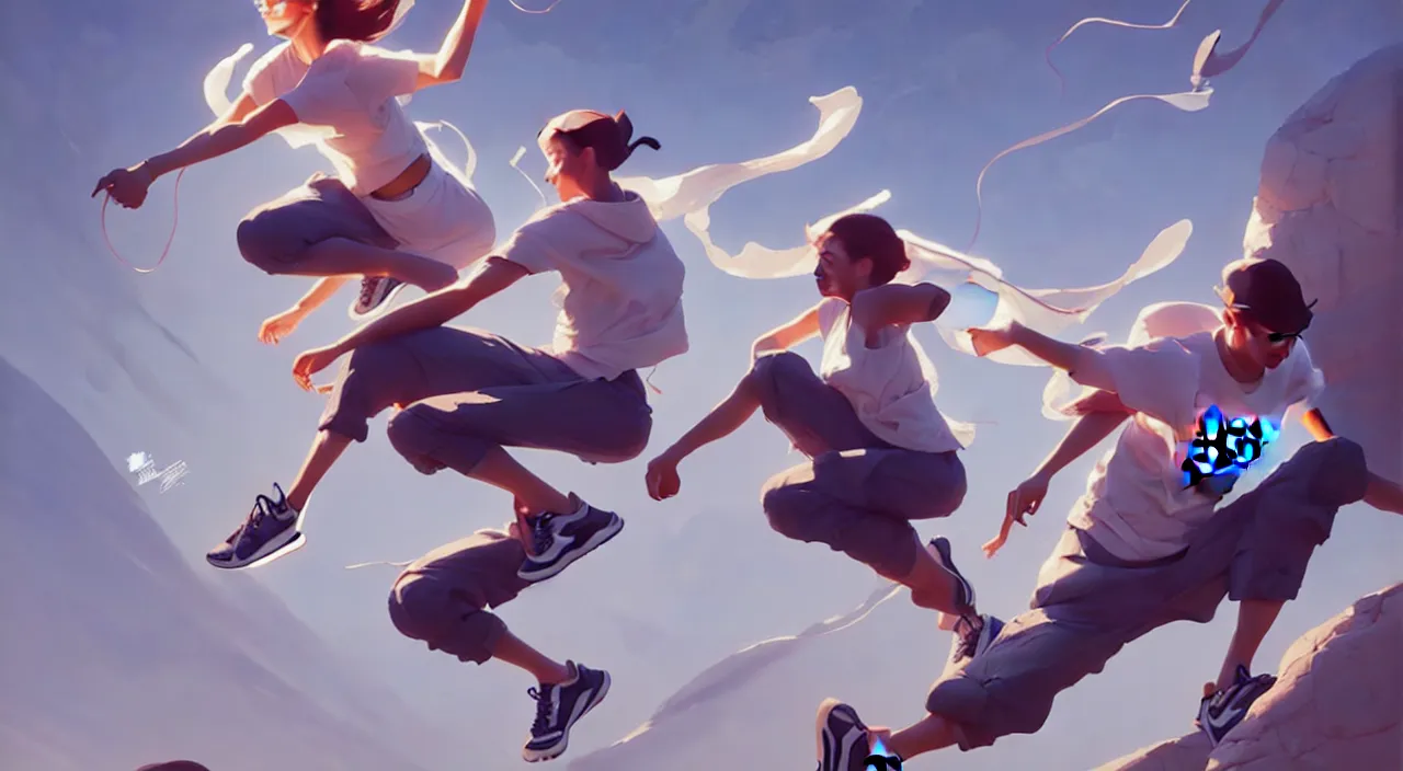 Image similar to newest collection of nike sneakers, in marble incrusted of legends official fanart behance hd by Jesper Ejsing, by RHADS, Makoto Shinkai and Lois van baarle, ilya kuvshinov, rossdraws global illumination