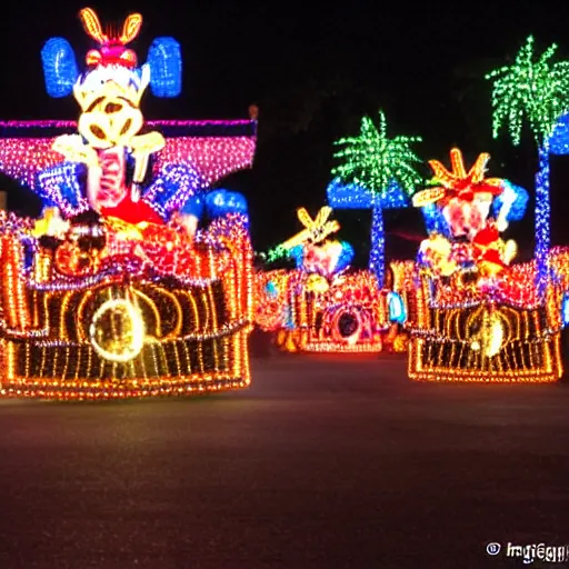 Prompt: Main Street Electrical Parade