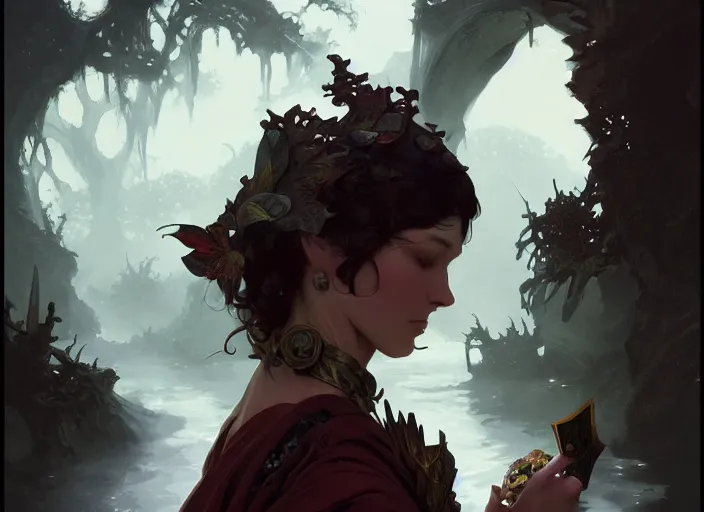 Image similar to photography of norman ackroyd, deep focus, d & d and mtg, fantasy, intricate, elegant, highly detailed, digital painting, artstation, concept art, matte, sharp focus, illustration, hearthstone, art by artgerm and greg rutkowski and alphonse mucha