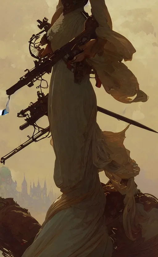 Prompt: the personification of the country germany, highly detailed, digital painting, artstation, concept art, sharp focus, illustration, art by greg rutkowski and alphonse mucha