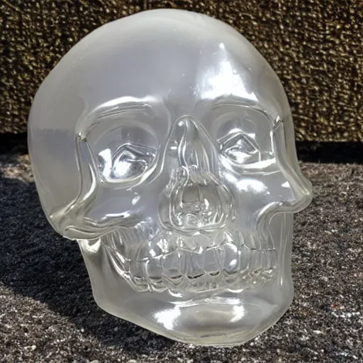 Image similar to crystal human head