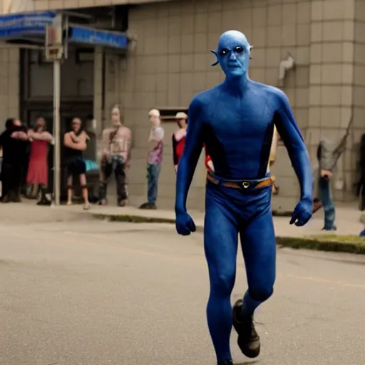 Prompt: a still of tobias funke as nightcrawler in x 2 : x - men united ( 2 0 0 3 )