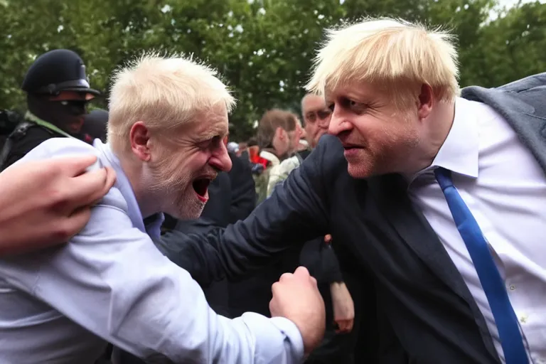 Image similar to comrade corbyn punches boris johnson