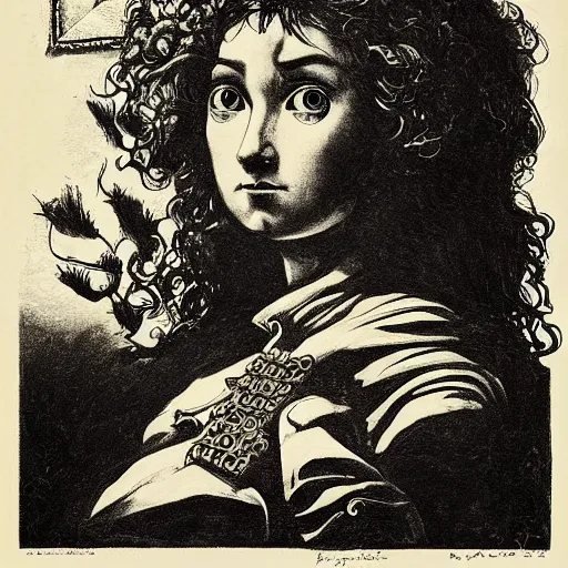 Prompt: portrait of zelda by goya and escher and hogarth, illusion surreal art, highly conceptual figurative art, intricate detailed illustration, controversial poster art, polish poster art, geometrical drawings, no blur