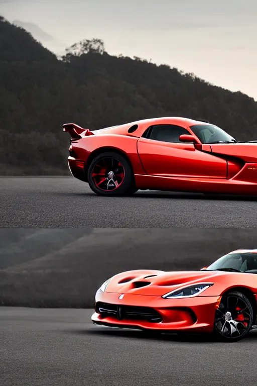 Image similar to Dodge Viper GTS crossed with a Lamborghini Aventador, studio lighting, high resolution, award winning.