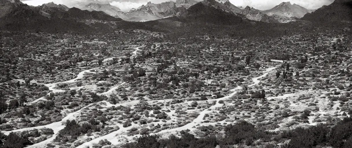 Image similar to A colorful landscape photo by Ansel Adams