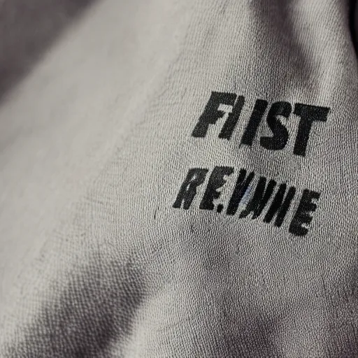 Image similar to garment label saying remove first before washing