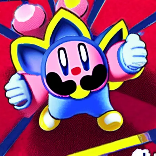 Image similar to video game character kirby