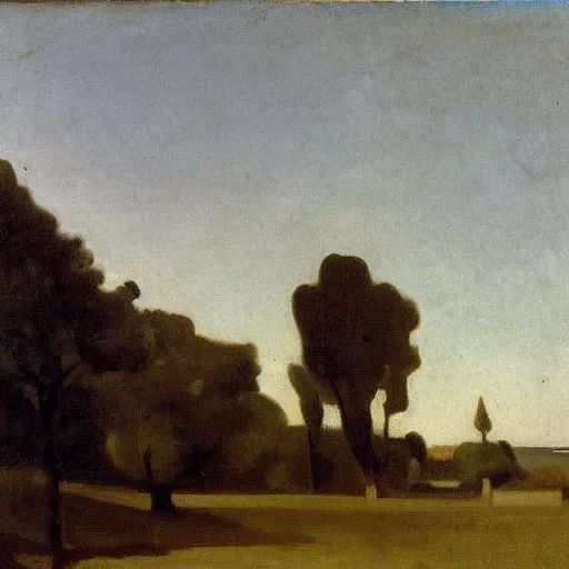 Prompt: minimalism, by camille corot