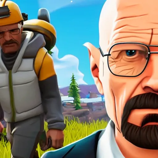 Image similar to walter white in fortnite