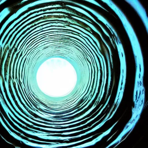 Prompt: water tunnel between heaven and earth