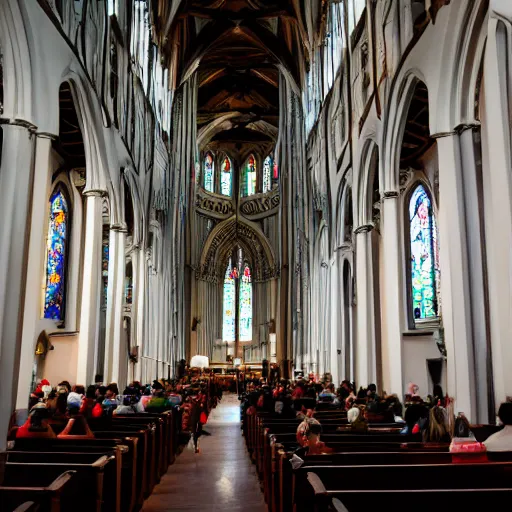 Image similar to people in church in san fransisco