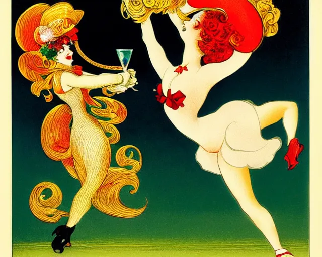 Image similar to cancan, melchizedek champagne bottle. leonetto cappiello, pur champagne damery, 1 9 0 2.