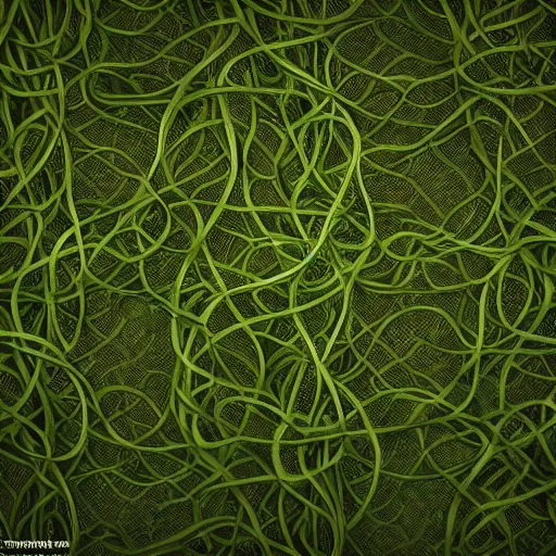 Image similar to tangled vines wallpaper repeating pattern ultra realistic, intricate, epic lighting, futuristic, 8 k resolution