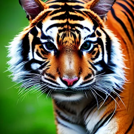 Prompt: a cat - tiger, animal photography