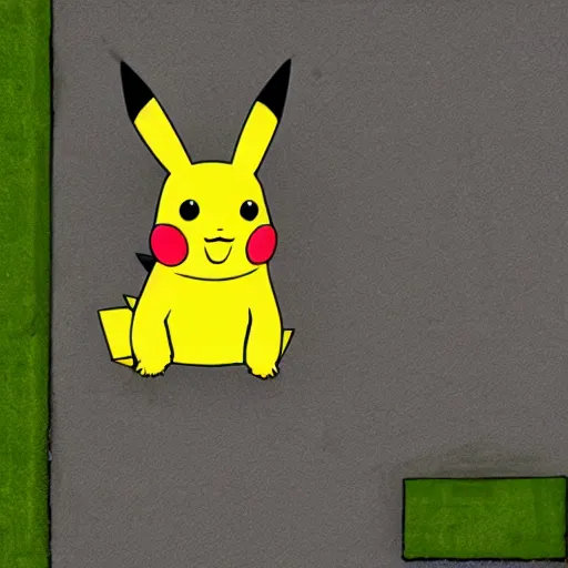 Image similar to uncanny valley pikachu