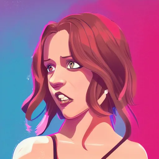 Prompt: portrait of rachel mcadams as regina george from mean girls, highschool background, rich vivid colors, ambient lighting, dynamic lighting, 4k, official media, anime key visual, makoto shinkai, ilya kuvshinov, lois van baarle, rossdraws, detailed, trending on artstation