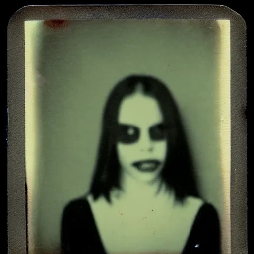 Image similar to creepy and strange polaroid photo