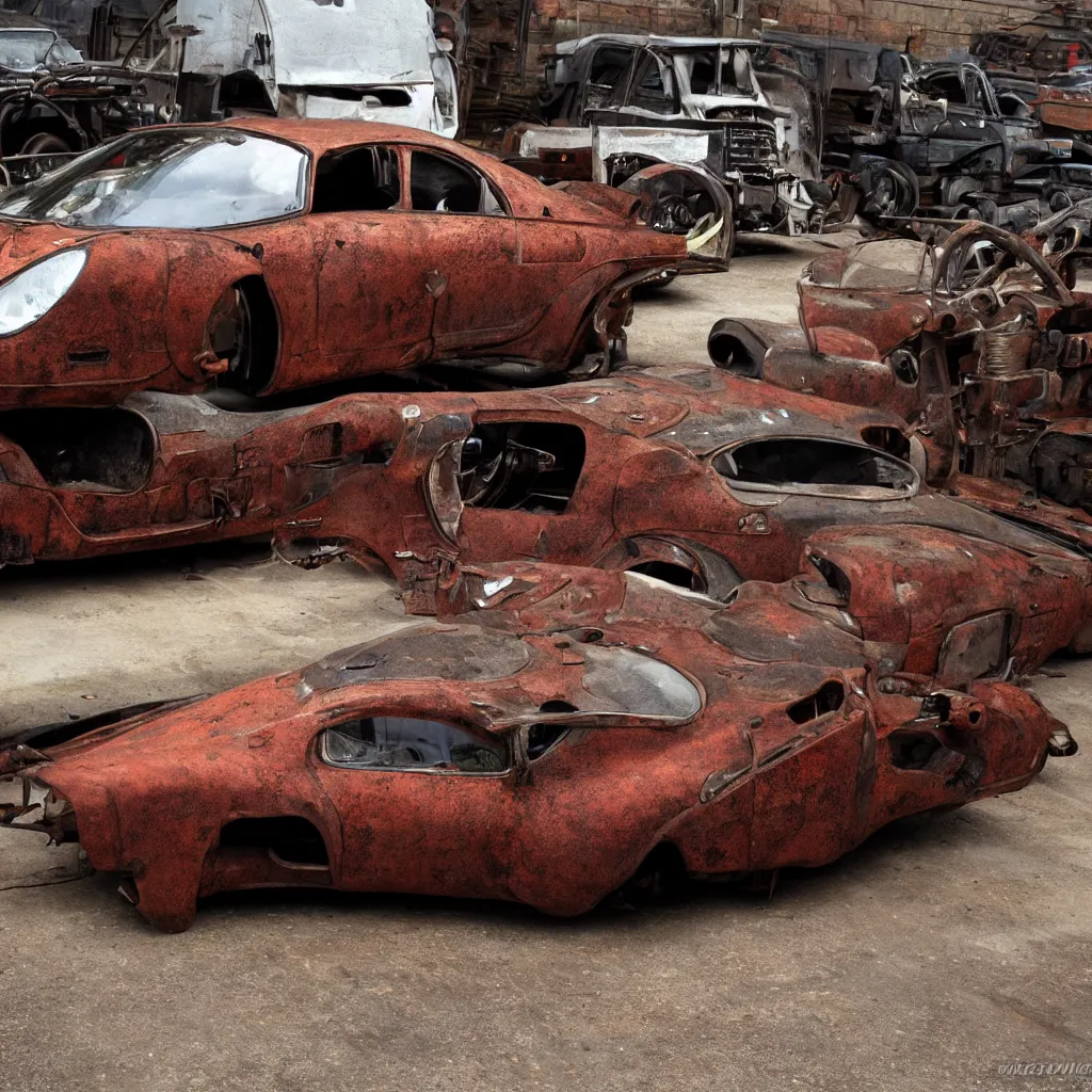 Image similar to rusty supercar