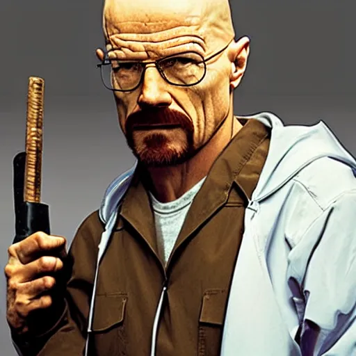 Prompt: Walter White as Gordon Freeman