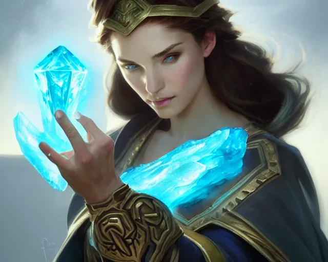 Prompt: mage casting ice bolt, deep focus, d & d, fantasy, intricate, elegant, highly detailed, digital painting, artstation, concept art, matte, sharp focus, illustration, hearthstone, art by artgerm and greg rutkowski and alphonse mucha