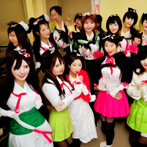 Prompt: Japanese maid cafe